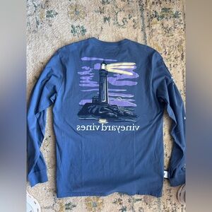 Vineyard Vines Long Sleeve Tee with Lighthouse Graphic